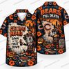 Chicago Bears Masked Graveyard Halloween Hawaiian Shirt Chicago Bears Masked Graveyard Halloween Hawaiian Shirt