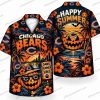 Chicago Bears Skeleton Stadium Crowd Halloween Hawaiian Shirt Chicago Bears Skeleton Stadium Crowd Halloween Hawaiian Shirt