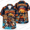Chicago Bears Pumpkin Graveyard Halloween Hawaiian Shirt Chicago Bears Pumpkin Graveyard Halloween Hawaiian Shirt