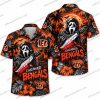 Cincinnati Bengals Horror Icons Summerween Gathering Halloween Hawaiian Shirt