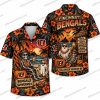 Cincinnati Bengals Haunted Castle Black Cat Night Halloween Hawaiian Shirt