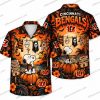 Cincinnati Bengals Grim Reaper Flaming Orb Halloween Hawaiian Shirt Cincinnati Bengals Grim Reaper Flaming Orb Halloween Hawaiian Shirt