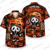 Cleveland Browns Cyborg Skeleton Dawg Halloween Hawaiian Shirt Cleveland Browns Cyborg Skeleton Dawg Halloween Hawaiian Shirt