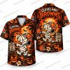 Cleveland Browns Horror Clown Dawg Till Death Halloween Hawaiian Shirt Cleveland Browns Horror Clown Dawg Till Death Halloween Hawaiian Shirt