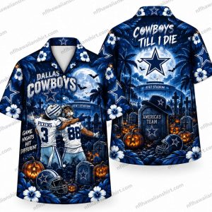 Dallas Cowboys Cowboys Till I Die Halloween Hawaiian Shirt
