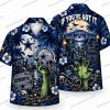 Dallas Cowboys Cowboy Skull Graveyard Halloween Hawaiian Shirt