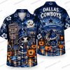 Dallas Cowboys Peanuts Moonlit Happy Halloween Hawaiian Shirt Dallas Cowboys Peanuts Moonlit Happy Halloween Hawaiian Shirt