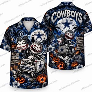 Dallas Cowboys Mummy Football Player Halloween Hawaiian Shirt