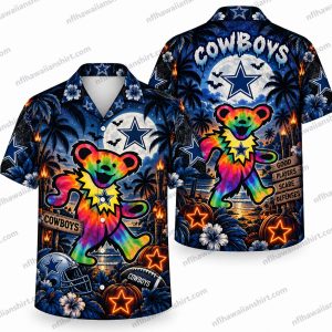 Dallas Cowboys Neon Monster Halloween Hawaiian Shirt