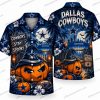 Dallas Cowboys Grinning Pumpkin Cowboy Halloween Hawaiian Shirt Dallas Cowboys Grinning Pumpkin Cowboy Halloween Hawaiian Shirt