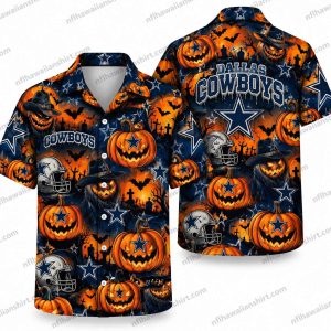 Dallas Cowboys Pumpkin Halloween Repeat Halloween Hawaiian Shirt
