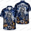 Dallas Cowboys Ghostface Star Graveyard Halloween Hawaiian Shirt