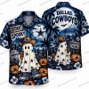 Dallas Cowboys Orange Vintage Halloween Repeat Halloween Hawaiian Shirt Dallas Cowboys Orange Vintage Halloween Repeat Halloween Hawaiian Shirt