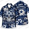 Dallas Cowboys Haunt It Black Cat Graveyard Halloween Hawaiian Shirt Dallas Cowboys Haunt It Black Cat Graveyard Halloween Hawaiian Shirt