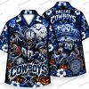 Dallas Cowboys Orange Haunted Landscape Halloween Hawaiian Shirt Dallas Cowboys Orange Haunted Landscape Halloween Hawaiian Shirt