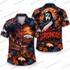 Denver Broncos Michael Myers Never Ends Halloween Hawaiian Shirt Denver Broncos Michael Myers Never Ends Halloween Hawaiian Shirt