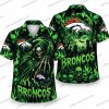 Denver Broncos Michael Myers Halloween Portrait Hawaiian Shirt Denver Broncos Michael Myers Halloween Portrait Hawaiian Shirt