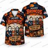 Denver Broncos Horror Clown Touchdown Halloween Hawaiian Shirt