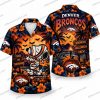 Denver Broncos Sheet Ghost Touchdown Halloween Hawaiian Shirt Denver Broncos Sheet Ghost Touchdown Halloween Hawaiian Shirt