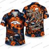 Denver Broncos Sheet Ghost Touchdown Halloween Hawaiian Shirt Denver Broncos Sheet Ghost Touchdown Halloween Hawaiian Shirt