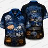 Detroit Lions Jason Voorhees hockey mask Halloween Hawaiian Shirt