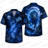 Detroit Lions Pennywise graveyard Halloween Hawaiian Shirt
