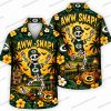 Green Bay Packers Black Cat Pumpkin Halloween Hawaiian Shirt Green Bay Packers Black Cat Pumpkin Halloween Hawaiian Shirt