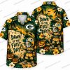 Green Bay Packers Witch Hat Pumpkin Halloween Hawaiian Shirt Green Bay Packers Witch Hat Pumpkin Halloween Hawaiian Shirt