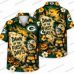 Green Bay Packers Dawn of the First Day Halloween Hawaiian Shirt