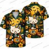 Green Bay Packers Gothic Family Summerween Halloween Hawaiian Shirt Green Bay Packers Gothic Family Summerween Halloween Hawaiian Shirt