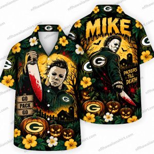 Green Bay Packers Michael Myers Halloween Hawaiian Shirt