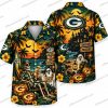 Green Bay Packers Moonlit Landscape Halloween Hawaiian Shirt