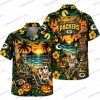 Green Bay Packers Snoopy Boo Halloween Hawaiian Shirt Green Bay Packers Snoopy Boo Halloween Hawaiian Shirt
