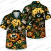 Green Bay Packers Screaming Ghoul Halloween Hawaiian Shirt Green Bay Packers Screaming Ghoul Halloween Hawaiian Shirt