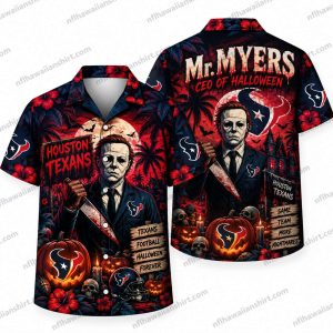 Houston Texans Michael Myers CEO of Halloween Hawaiian Shirt
