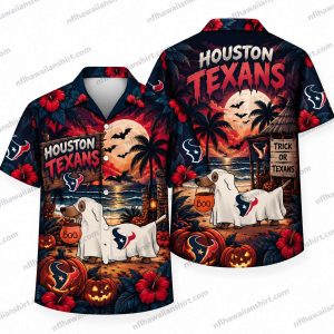 Houston Texans Sheet Ghost Trick or Texans Halloween Hawaiian Shirt