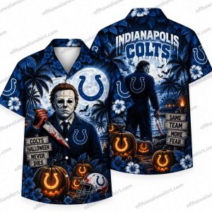 Indianapolis Colts Michael Myers Halloween Night Halloween Hawaiian Shirt