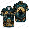 Jacksonville Jaguars Cyborg Skeleton Red-Eye Halloween Hawaiian Shirt Jacksonville Jaguars Cyborg Skeleton Red-Eye Halloween Hawaiian Shirt