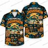 Jacksonville Jaguars Grim Reaper Teal Skull Graveyard Halloween Hawaiian Shirt