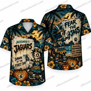 Jacksonville Jaguars Jaguar Monster Fear the Jags Halloween Hawaiian Shirt