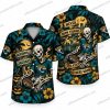 Jacksonville Jaguars Hello Kitty Ghostface Mashup Halloween Hawaiian Shirt Jacksonville Jaguars Hello Kitty Ghostface Mashup Halloween Hawaiian Shirt