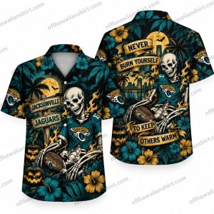 Jacksonville Jaguars Skeleton Fan Keep Others Warm Halloween Hawaiian Shirt