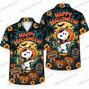 Jacksonville Jaguars Snoopy Pumpkin Costume Halloween Hawaiian Shirt