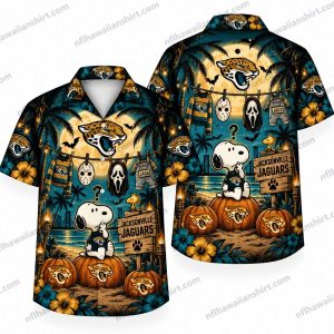 Jacksonville Jaguars Snoopy Pumpkin Patch Halloween Hawaiian Shirt