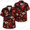 Kansas City Chiefs Sugar Skull Repeat Halloween Hawaiian Shirt Kansas City Chiefs Sugar Skull Repeat Halloween Hawaiian Shirt