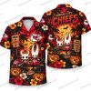 Kansas City Chiefs Sugar Skull Repeat Halloween Hawaiian Shirt Kansas City Chiefs Sugar Skull Repeat Halloween Hawaiian Shirt