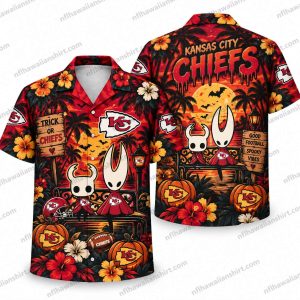 Kansas City Chiefs Ghost Pumpkin Night Halloween Hawaiian Shirt