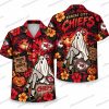 Kansas City Chiefs Happy Floral Halloween Hawaiian Shirt Kansas City Chiefs Happy Floral Halloween Hawaiian Shirt
