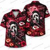 Kansas City Chiefs Skeleton Trick-or-Treat Halloween Hawaiian Shirt