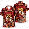 Kansas City Chiefs Skeleton Happy Halloween Hawaiian Shirt Kansas City Chiefs Skeleton Happy Halloween Hawaiian Shirt